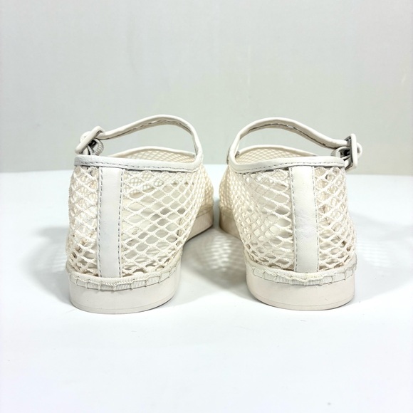 Loeffler Randall Cream Mesh Loafers - Picture 10 of 16